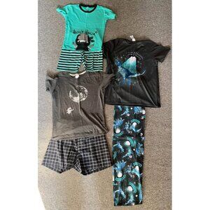 Lot of Boy’s Pajamas 12-14, 3pr. Gymboree, TCP, Dinosaur, Space, Ninja